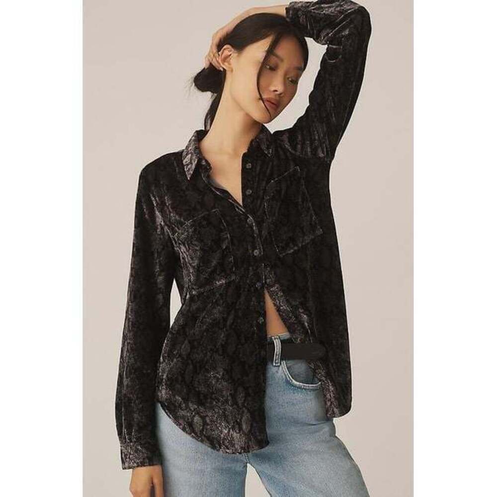 The Hadley Relaxed Buttondown Shirt by Pilcro: Velvet Edition 1x NWT